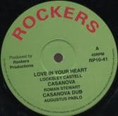 Lacksley Castell - Love In Your Heart / Prince Mohammed - Casanova Ride  (Rockers) 10"