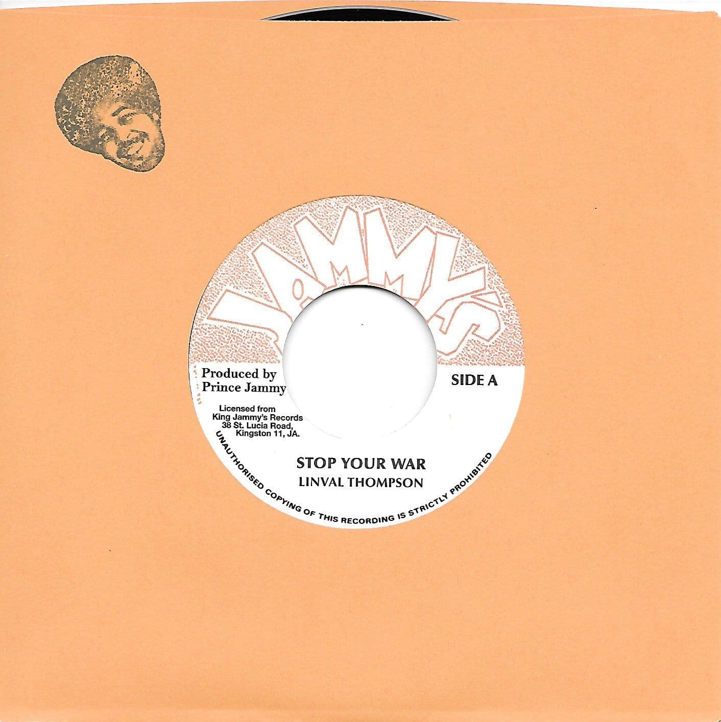 Linval Thompson - Stop Your War / Warring Dub Jammy s EU 7