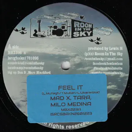 Mad X,Tara & Milo Medina - Feel It/Dub / Mad X,Tara & Igbig - Babylone Time Dub/Dub (R.I.T.S) 10