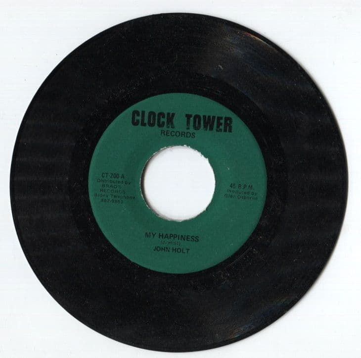 ORIGINAL PRESS John Holt My Happiness / Version Clock Tower Records 7"