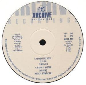 英12” Prince Allah, Rod Taylor Heaven Is My Roof / Dont Give It Up AR12003 ARCHIVE RECORDINGS /00250 Prince Alla - Heaven Is My Roof / version / Rod Taylor - Don