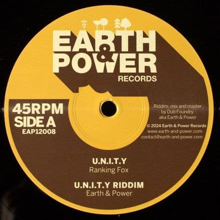 Ranking Fox U.N.I.T.Y / Dub / Hornsman Coyote  Melody / Dub (Earth & Power Records) 12