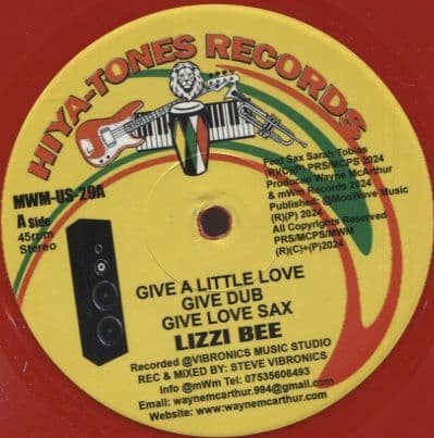 RED VINYL -Lizzi Bee - Give A Little Love / Ranking Ann - Windrush Scandal (Moon Wave) 12