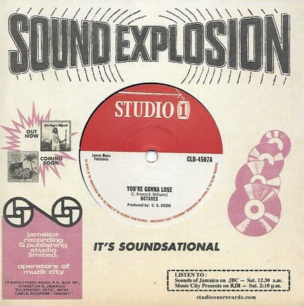 RED VINYL - Octaves - You're Gonna Lose / Soul Vendors - Fat Fish (Studio One) 7