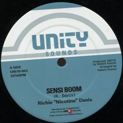 Richie Davis - Sensi Boom / Dub / You Ha Fe Cool / Dub (Unity/Studio 16) 10
