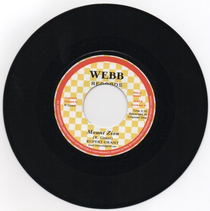 Rupert Grant - Mount Zion / version (Webb Records) 7