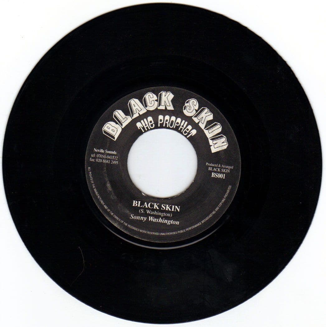 ジャマイカ7” Sonny Washington / Washington  Black Skin / Black Skin Rock none Black Skin The Proph /00050 Sonny Washington – Black Skin – Vinyl (7