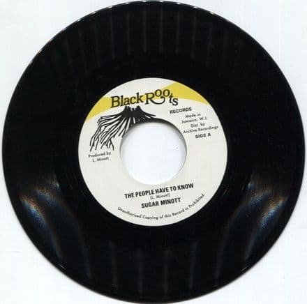 Sugar Minott - The People Have To Know / Black Roots Players - Version (Black Roots/Archive) 7