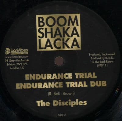 The Disciples - Endurance Trial / Dub / Serious Seasoning / Dub (Boom Shaka Lacka/Lion Vibes) 10