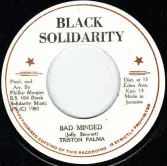 Triston Palma - Bad Minded / version (Black Solidarity) UK 7"