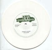 WHITE VINYL Ini Kamoze - World A Music / Version (Taxi/TRS) 7"