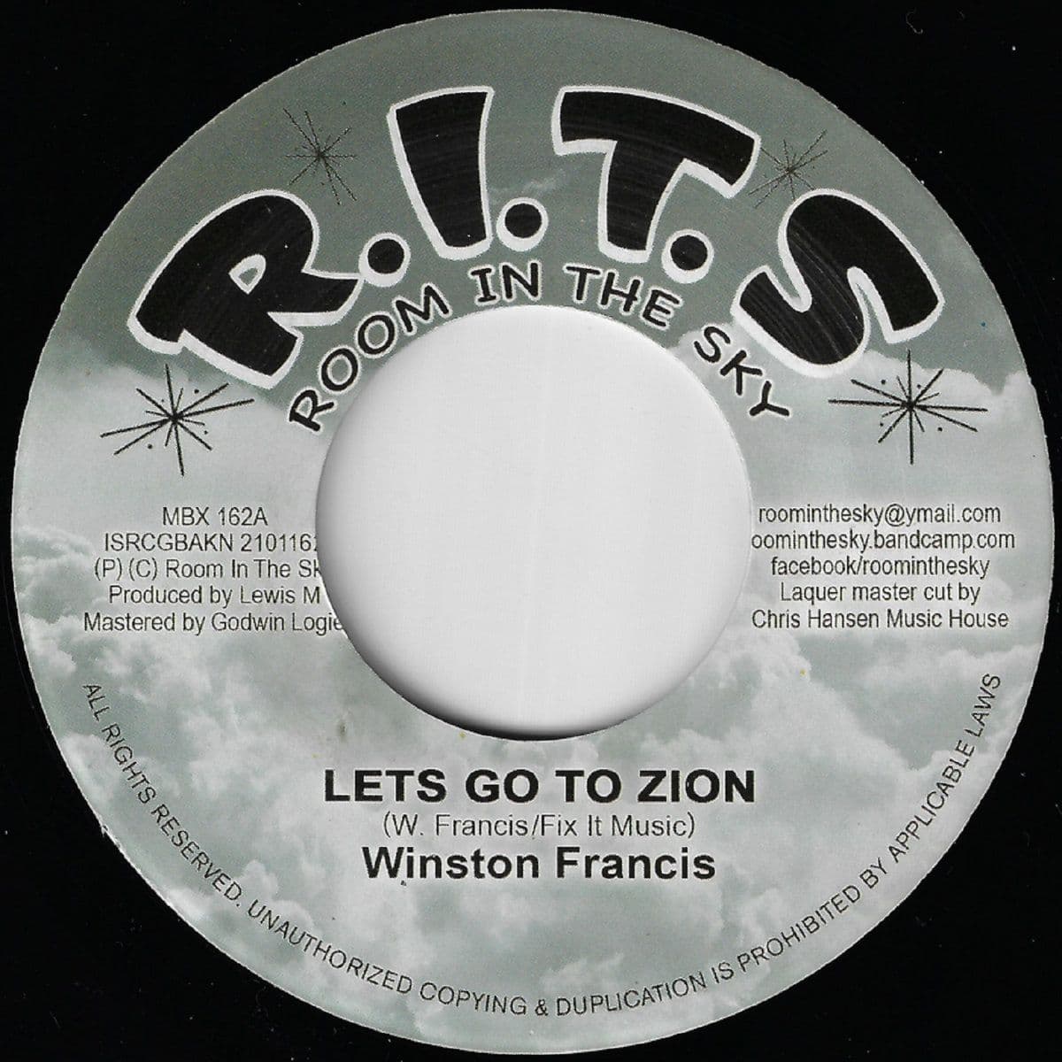 Winston Francis - Let s Go To Zion / version R I T S 7