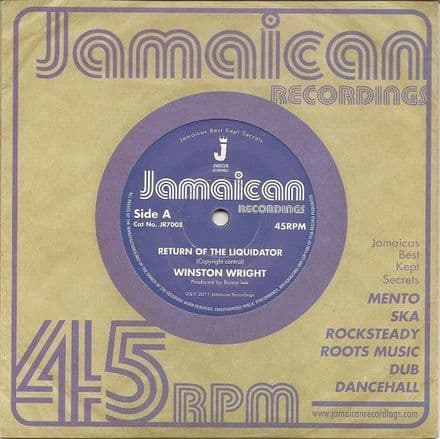 Winston Wright - Return Of The Liquidator / version (Jamaican Recordings) UK 7