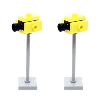LEGO® 2x Speed Camera Traffic Light Street Road Town Train Scenery Gift