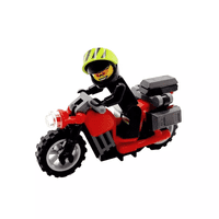 LEGO® Biker Gift Motorcycle Motorbike Bike & Storage Box Panniers & Minifigure Fathers Day Idea