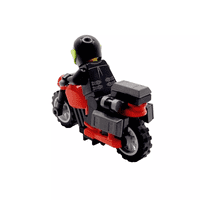 LEGO® Biker Gift Motorcycle Motorbike Bike & Storage Box Panniers & Minifigure Fathers Day Idea