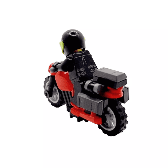 LEGO Biker Gift Motorcycle Motorbike Bike & Storage Box Panniers ...