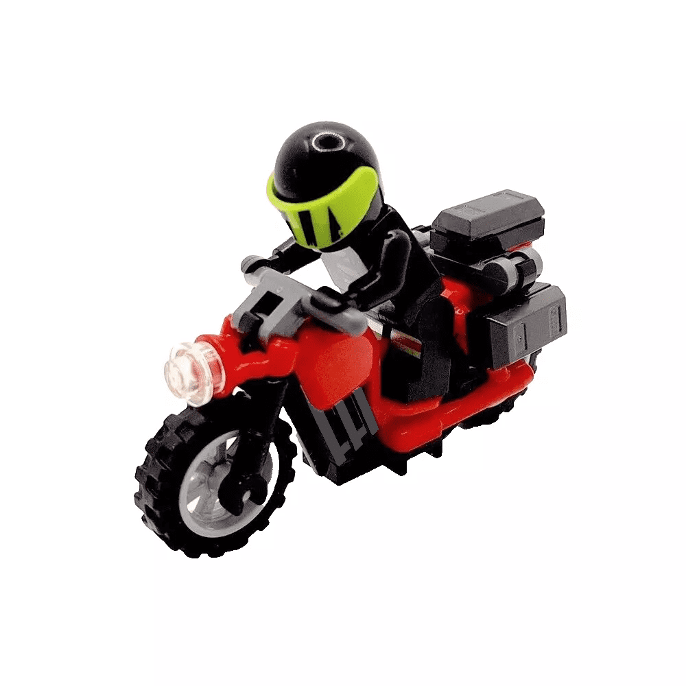 LEGO Biker Gift Motorcycle Motorbike Bike & Storage Box Panniers ...