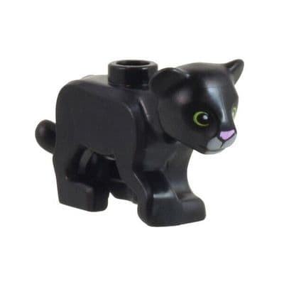 LEGO® Black Lion Baby Panther Cub Cat Wild Animal Minifigure 77307pb03