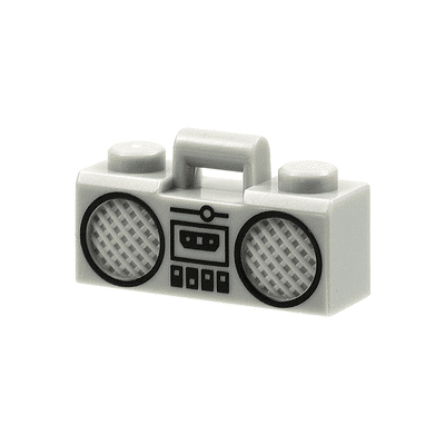 LEGO® Boom Box Radio Stereo Speakers Minifigure Scale Music Furniture 93221pb03