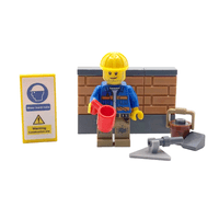 LEGO Builder Gift Bricklayer Construction Worker Minifigure Brickie ...