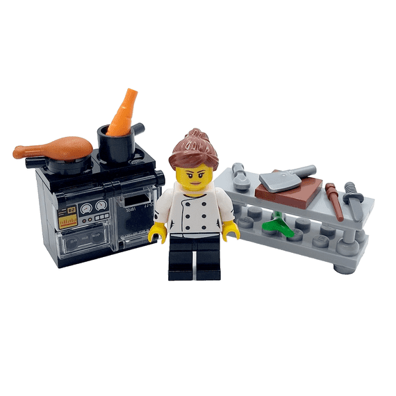 LEGO Chef Cook Gift Female Minifigure Kitchen Oven Food Mothers Day Idea 2