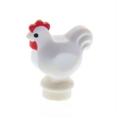 LEGO® Chicken Bird Farm Animal Rooster Cockerel Minifigure 95342pb01 Gift