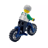 LEGO® Cyclist Gift Mountain Bike BMX Bicycle & Woman Female Minifigure & Helmet Mothers Day Idea