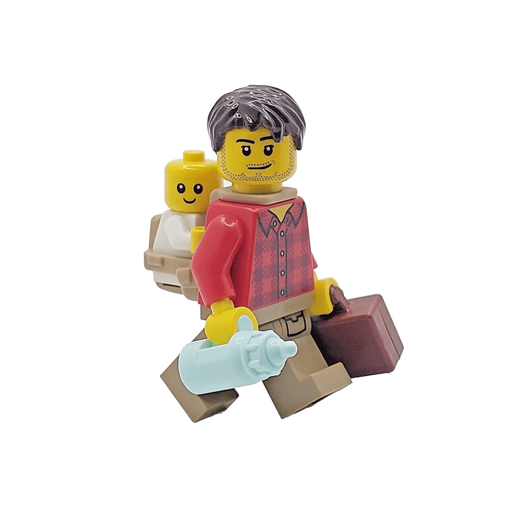 LEGO Dad & Baby Cake Topper Decoration Made With LEGO Bricks Father ...