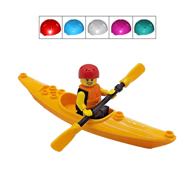 LEGO® Female Kayaker Gift Kayak / Canoe Boat & Woman Canoeist Minifigure Mothers Day Idea Sports