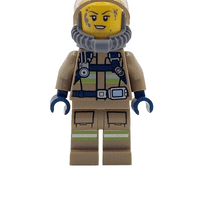 LEGO® Fire Fighter Cake Topper Decoration Female Firewoman & Accessories