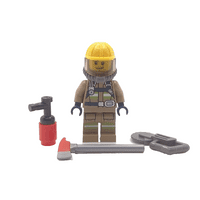 LEGO® Fire Fighter Cake Topper Decoration Male Fireman With Accessories