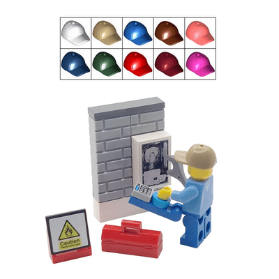 LEGO® Gas Fitter Cake Topper Decoration Plumber Boiler Heating Engineer Cap