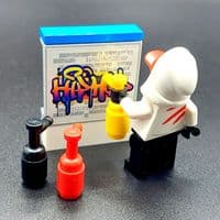 LEGO® Graffiti Artist Gift Mysterious Hooded Masked Urban Street Art Minifigure Banksy Fathers Day