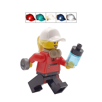 LEGO® Jogger Cake Topper Decoration Female Runner & Fitness Watch Headset