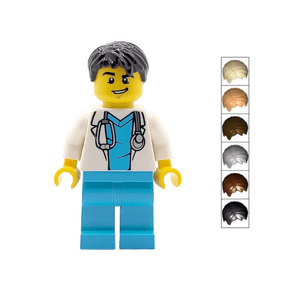 LEGO® Junior Resident Doctor Cake Topper Decoration Nurse Paramedic Surgeon Hospital Minifigure 1
