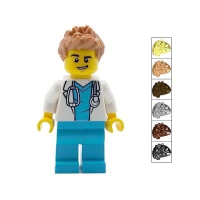 LEGO® Junior Resident Doctor Cake Topper Decoration Nurse Paramedic Surgeon Hospital Minifigure 2