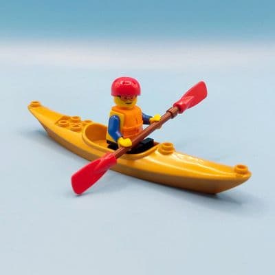 LEGO® Male Kayaker Cake Topper Decoration Kayak / Canoe Boat And Man Canoeist Water Sports 3