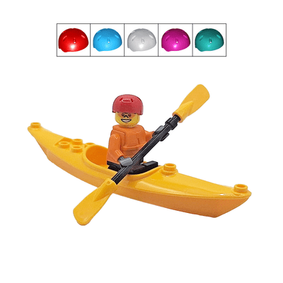 LEGO® Male Kayaker Gift Kayak / Canoe Boat & Man Canoeist Minifigure Water Sports Fathers Day Idea 4