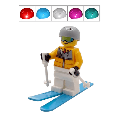 LEGO® Male Skier Gift Minifigure With Skis & Ski Sticks Winter Sports Fathers Day Idea