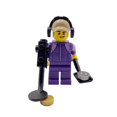 LEGO® Metal Detector Gift Treasure Hunter Detectorist Male Minifigure Beach Hobby Fathers Day Idea