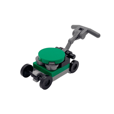 LEGO® Minifigure Green Lawn Mower Grass Cutter Garden Furniture Gardening Accessory