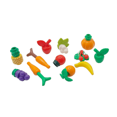LEGO® Minifigure Scale Food Fruit Vegetables Halloween Pumpkin Pineapple Apples Grapes