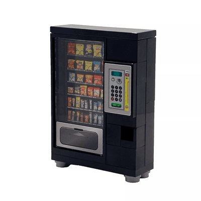 LEGO® Minifigure Scale Snack Vending Machine Food & Drinks Furniture