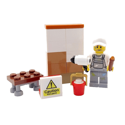 LEGO® Painter & Decorator Cake Topper Decoration Male Interior Designer