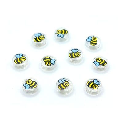 LEGO® Parts 10x Bumble Bees 1x1 Minifigure Animal Insect Tiles 98138pb186