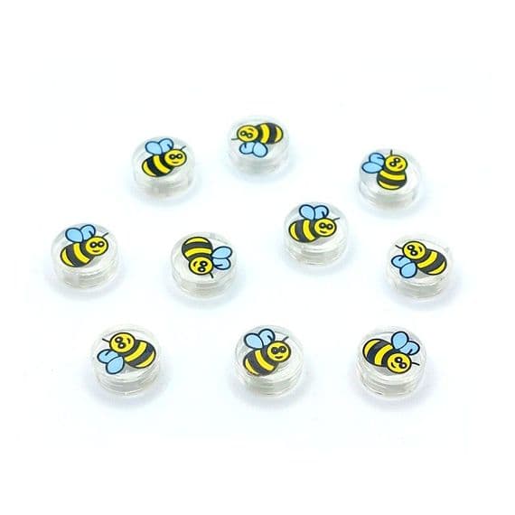LEGO® Parts 10x Bumble Bees 1x1 Minifigure Animal Insect Tiles 98138pb186