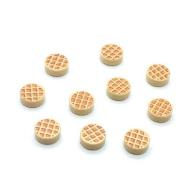 LEGO® Parts 10x Toasted Waffle 1x1 Minifigure Food Tiles 98138pb118