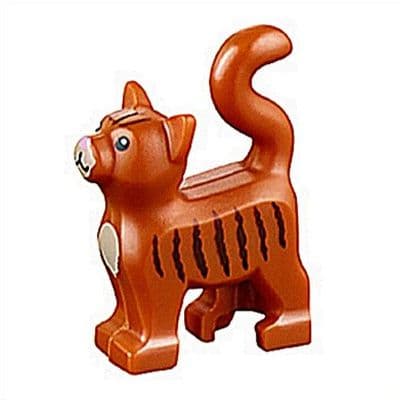 LEGO® Pet Cat Animal Minifigure Striped Orange Standing 13786pb02 Gift