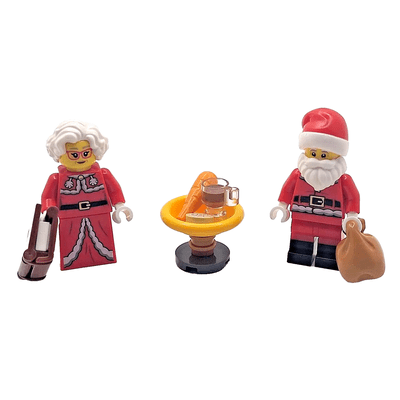 LEGO® Santa & Mrs Claus Minifigures Christmas Cake Topper Decoration